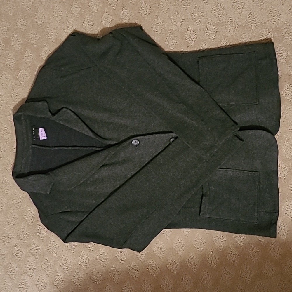 Dark Grey Cotton Tahari Blazer
